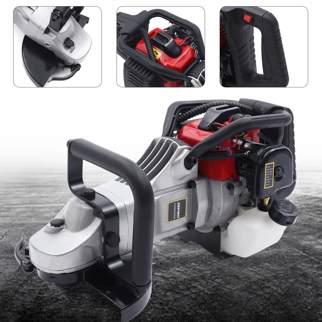 32.6CC 2-Stroke Gas Power Angle Grinder Cutter 8500r/min Max 1.2KW Polishing!