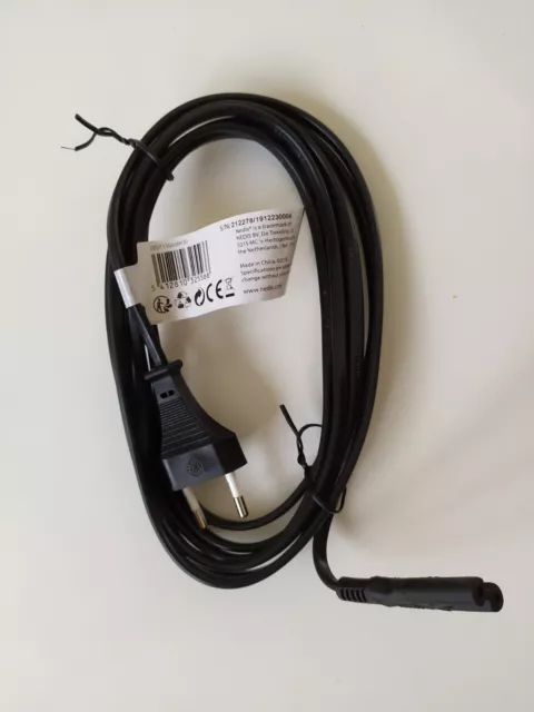 Câble d'alimentation de 1,5 m Eu Plug C7 Bipolaire 2 Câble pour