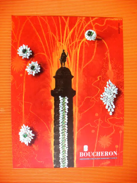 Publicite De Presse Boucheron Joaillier Place Vendome Diamants Ad 1964