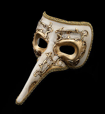 Mask from Venice Beethoven Nasone - Gala Venetian Long Nose Authentic 1461 VG9