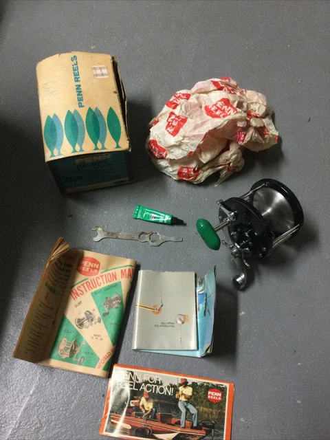 Lubrifiant Vintage Penn Reel #24 Avec Tube Et Boîte, Le Tout En Bel état