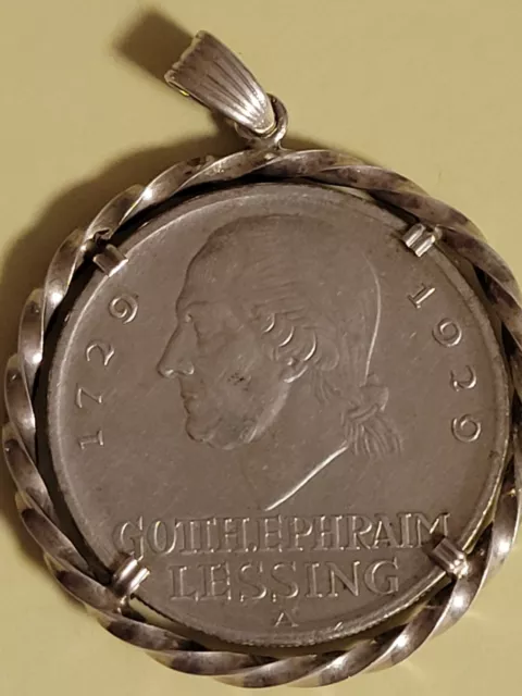 Silbermünze, 5 Reichsmark 1929 A Gotthold Ephraim Lessing Silber