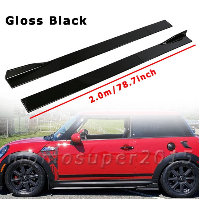 Glossy Black Side Skirt Lips Splitter Body Kit For Mini Cooper S R53 R55 R56 F56