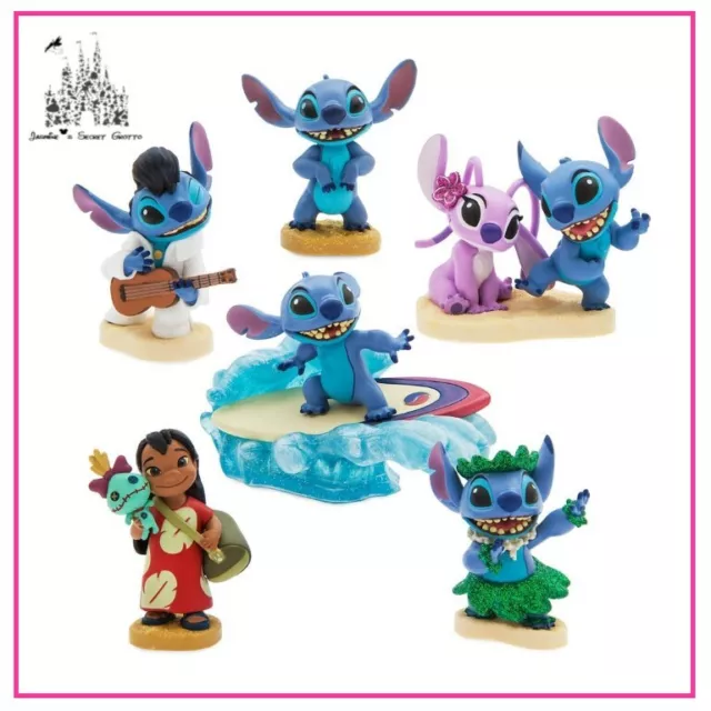 Disney Lilo And Stitch 6 Piece Figurine Figures Cake Topper Play Set New In Box