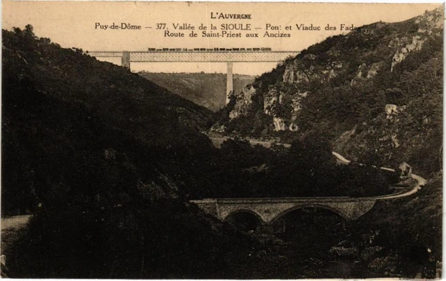 CPA Puy-de-Dome - Vallée de la Sioule -Pont et Viaduc des Fades Route..(222085)