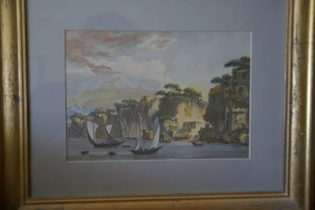 View of the Gulf of Naples - Framed Reproduction