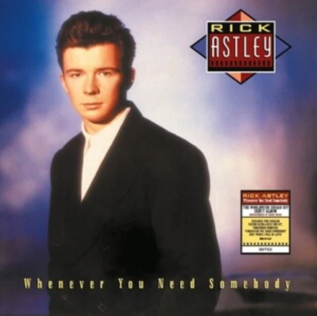 Rick Astley - Whenever You Need Somebody NEW VINYL LP