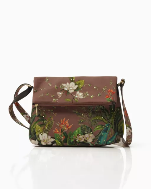 Pinaken Floral Paradis Rabat Sac Bandoulière Vert Color Pour Femme Imprimé Fleur 2