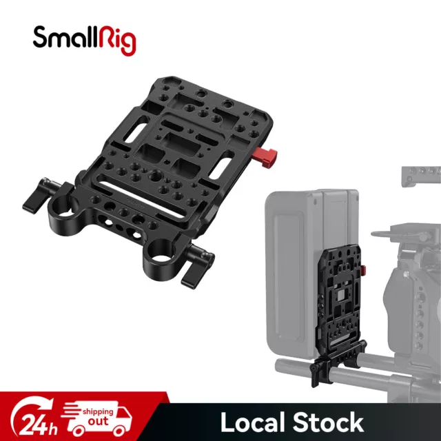 SmallRig V Mount Batterieplatte Battery Plate mit Dual 15mm Rod Clamp 3016