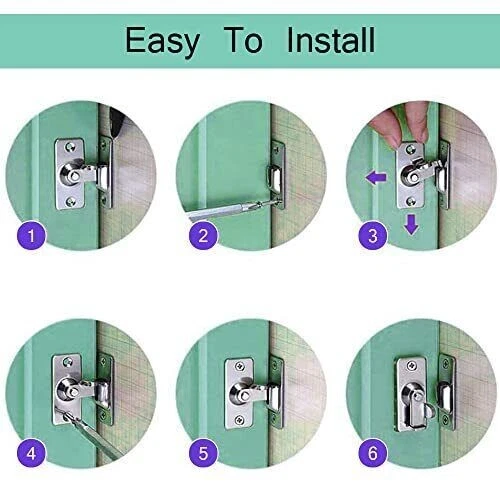 90 Degree Door Latch Sliding Screen Door Latch Barn Door Lock Hasp Latch Clas.ys 3