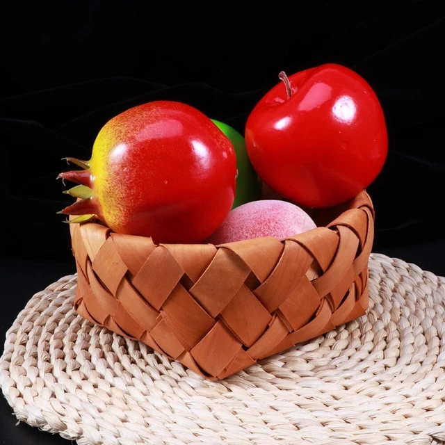 Cesto regalo quadrato legno cesto regalo per frutta cibo piccole cose picnic