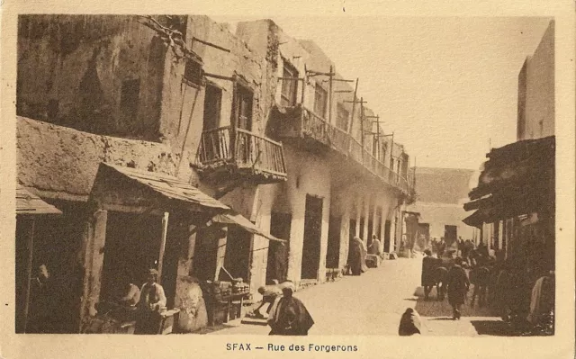 Carte Postale Afrique Tunisie Sfax Rue Des Forgerons