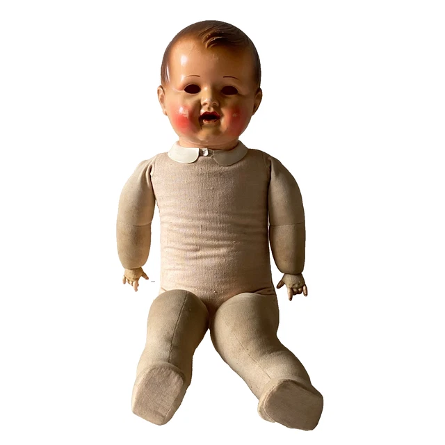 Grande Poupée Ancienne Garçon – Costume Alsacien – Nano Nani – Celluloïd 60 Cm