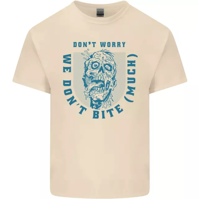 Divertente Halloween Zombie We Don'T Bite Varie Uomo Cotone T-Shirt Maglietta