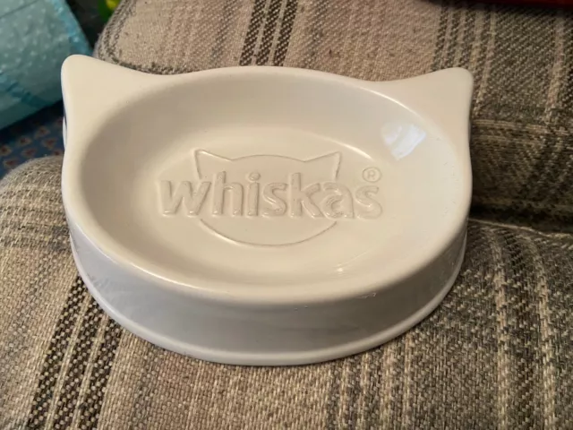 whiskas cat dish Food bowl ceramic white - Limited Edition?