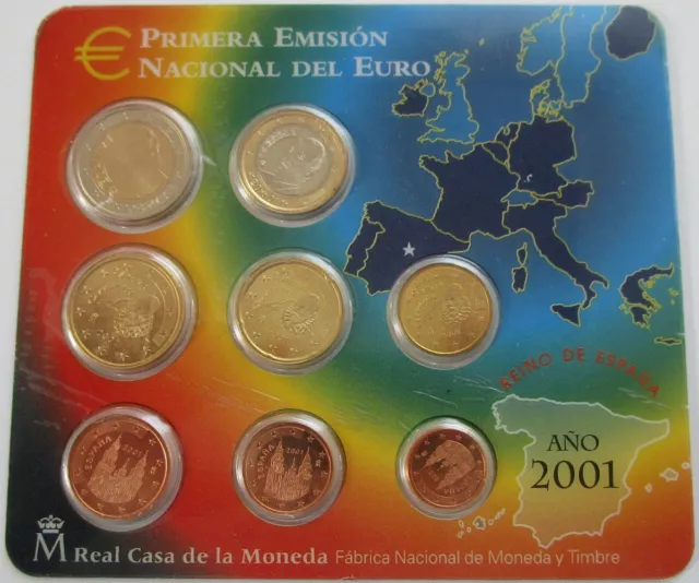 Spanien KMS Kursmünzensatz 2001