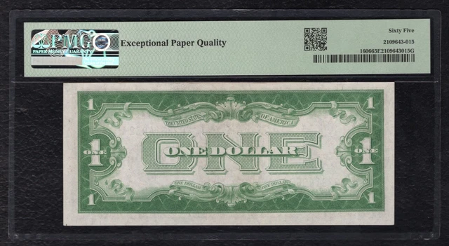 Fr 1606 1934 $1 “Funnyback” Silver Certificate Note Pmg Gem Uncirculated-65Epq 2