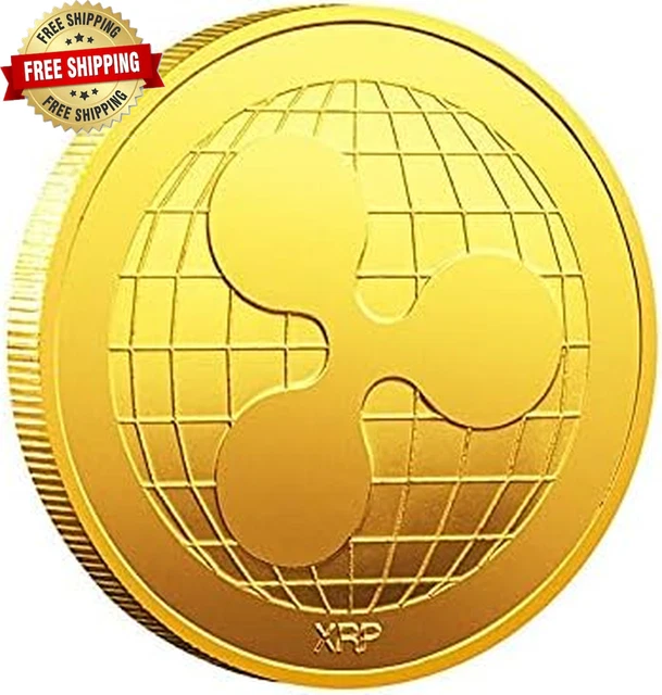 Ripple Coin XRP Coin Commemorative Crypto Coin Collection Souvenir Gift ⭐️⭐️⭐️⭐️