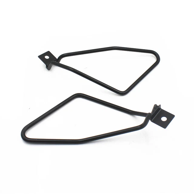 Motorcycle Black Saddle Bag Support Bars Mount Bracket For Harley Sportster Dyna