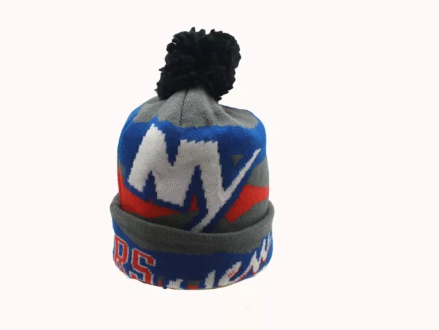 New York Islanders NHL Reebok Youth Boys (8-20) Cuffed Pom Knit Winter Beanie