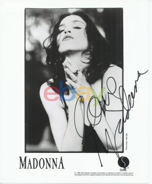 MADONNA Signed Photo Autographed 8x10 QUEEN OF POP Like A Virgin reprint