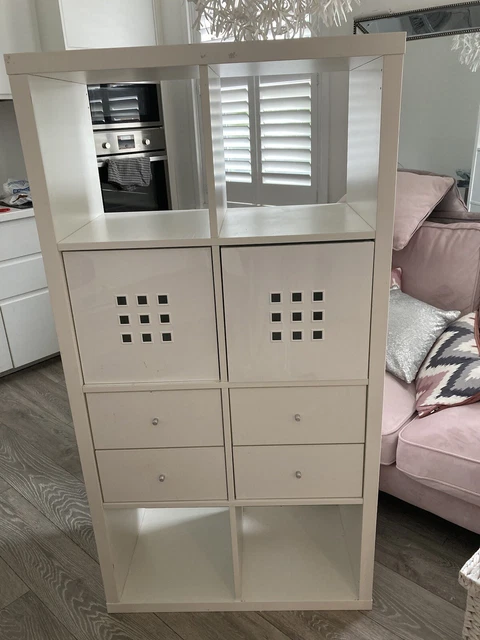 IKEA KALLAX CUBE Shelving Storage Unit Bookcase Room Divider Drawers ...