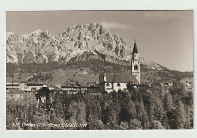 CORTINA D' AMPEZZO BELLUNO CARTOLINA MONTE CRISTALLO FP VG 1952 GHEDINA 