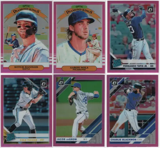 2019 Panini Donruss Optic Baseball - Pink Prizm Parallel - Choose Card #'s 1-200