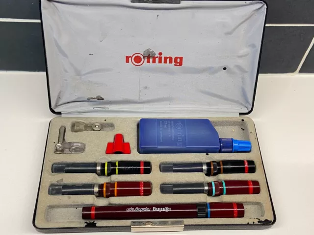 Set of Rotring Variant / Micronorm technical pens, Original box