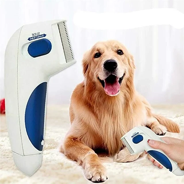 Electric Pet Flea Lice Cleaner Comb Dog Brush 6