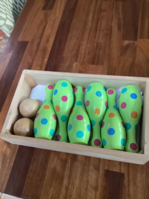 EARLY CENTRE LEARNING Wooden Childs Skittles 12.50 PicClick UK