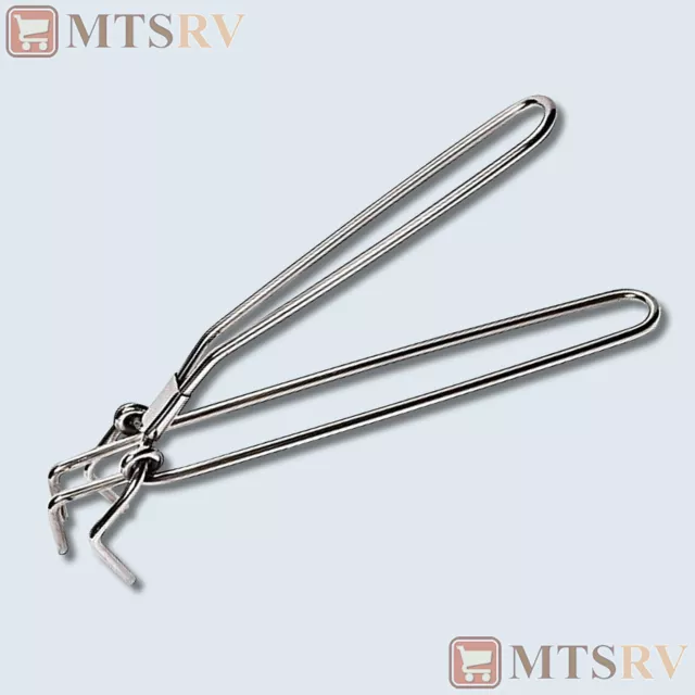 Rome Industries 9.75" Stainless Steel Campfire Gripper Cooking Pot Mover - Model
