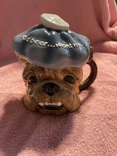Zelda Wisdom Bulldog Mug No. 4768 & 4769 “Had Beer - Want Milk