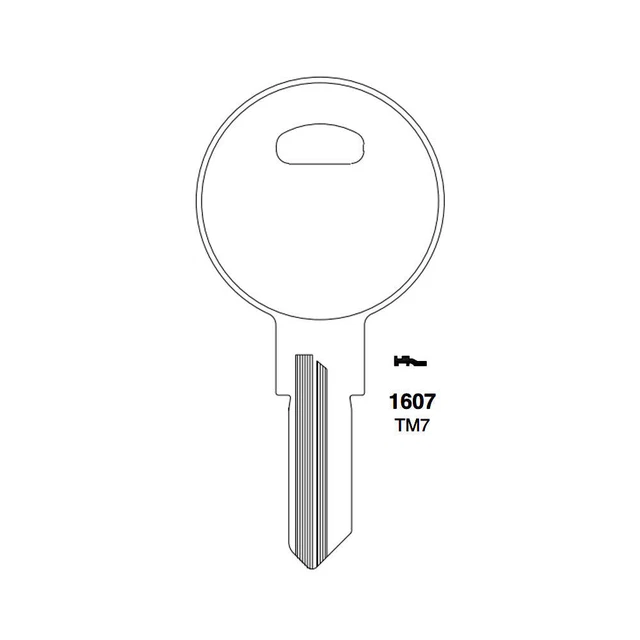 ILCO Fits for 1607 Trimark Commercial Residencial Key Blank TM7 -TRM-4 (10 Pack)