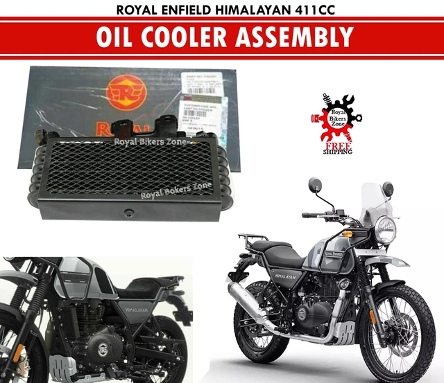 Royal Enfield Black "Oil Cooler Radiator" Fit For "Himalayan 411cc"