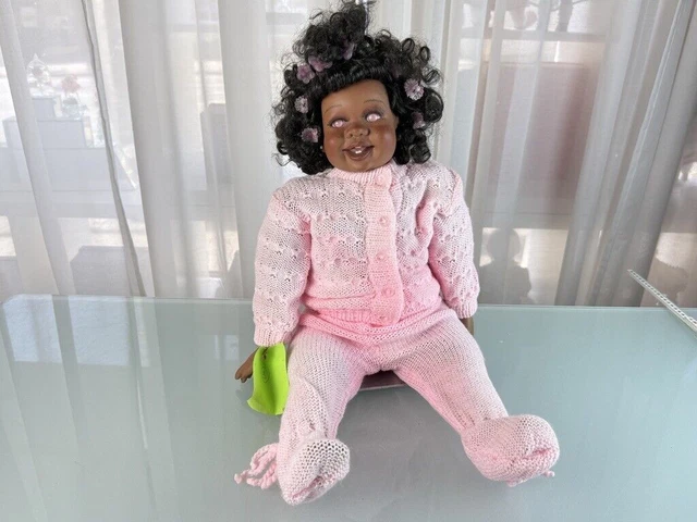 Poupée D'artiste En Porcelaine - 53 Cm - Collection - Excellent état