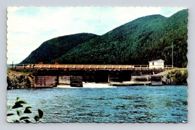 Matane Quebec Canada Matane Lakes Dam Reserve Mountains Vintage PM Postcard