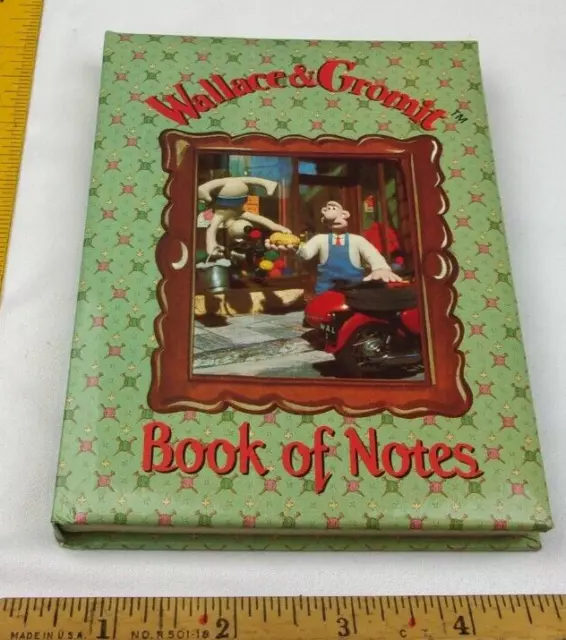 Wallace & Gromit book of notes of paper 1989 Robert Frederick NM unused