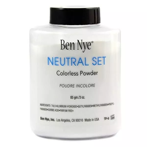 Ben Nye Neutral Set Colorless Face Powder New TALC FREE formula 3 oz / 85 GR