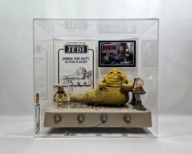 Vintage Star Wars ✧ Jabba Playset ✧ Kenner Figure Ukg 90 Gold Afa E120