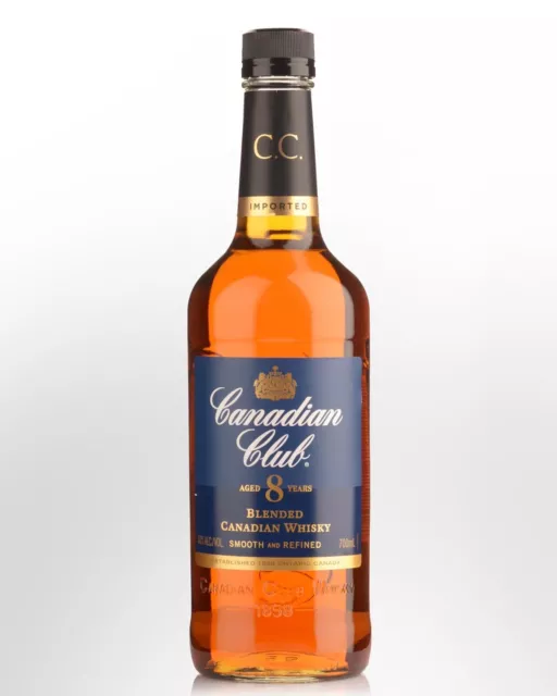 Canadian Club 8 Year Old Blended Canadian Whisky 700ml