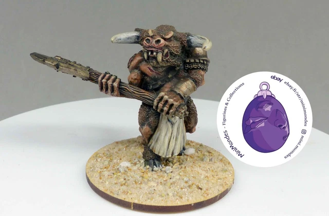 WARHAMMER THE OLD World: Beastmen Dragon Ogre Shaggoth Metal Painted (AC018) EUR 259,00 - FR