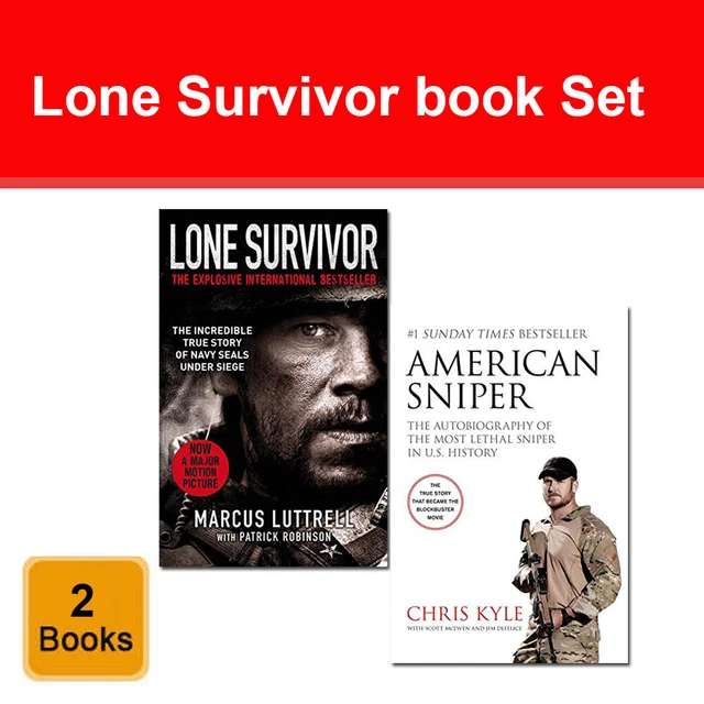 Marcus Luttrell Rbook LONE SURVIVOR MARCUS Luttrell, American Sniper Chris Kyle 2 Books ...