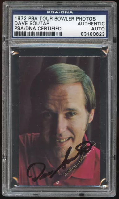 Dave Soutar signed autograph auto 1972 PBA Tour Bowler Photos Trading Card PSA