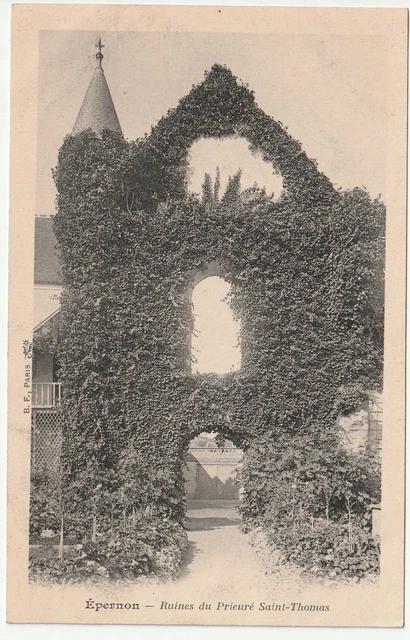EPERNON - Eure & Loir - CPA 28 - les ruines du Prieuré St Thomas