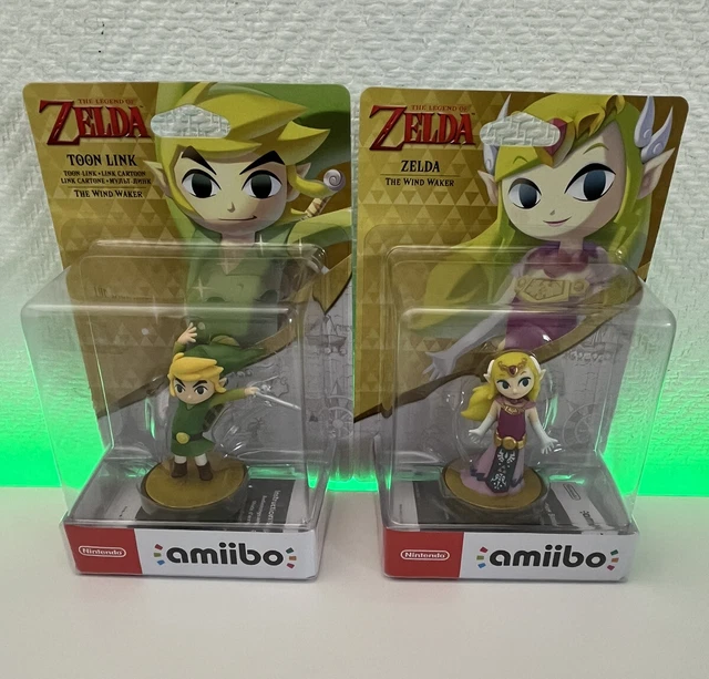 Lot Amiibo Zelda The Wind Waker / Toon Link + Toon Zelda -  Neuf - PAL