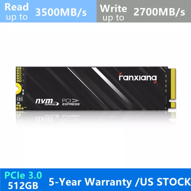 Fanxiang M.2 SSD 512GB 2280 PCIe Gen 3x4 NVMe 3D NAND Internal Solid State Drive