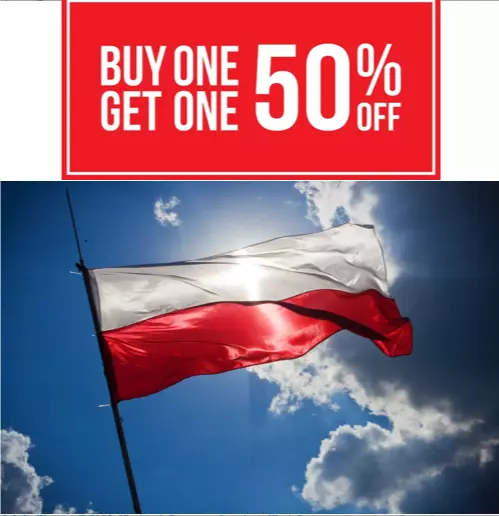 Giant Euro 2024 Flag of Poland Polish Polska 150cm x 90cm Speedy Delivery