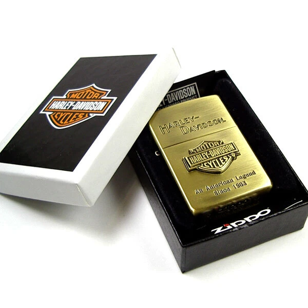 ZIPPO Harley-Davidson HDP-11 Brass Metal MIB Rare From Japan