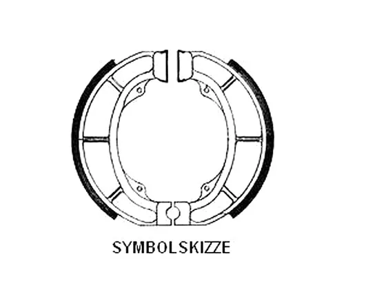 für AEON 50 / 100 er Cobra, Revo, New Cobra 50 BREMSBACKEN vorne -  2 seiten SET